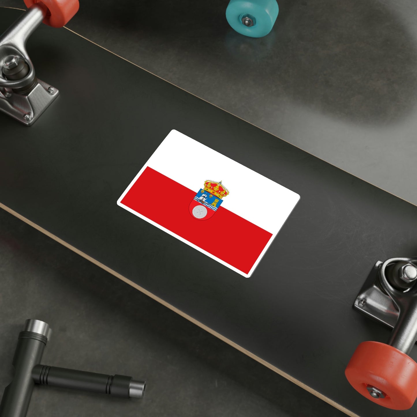 Flag of Cantabria Spain STICKER Vinyl Die-Cut Decal-The Sticker Space