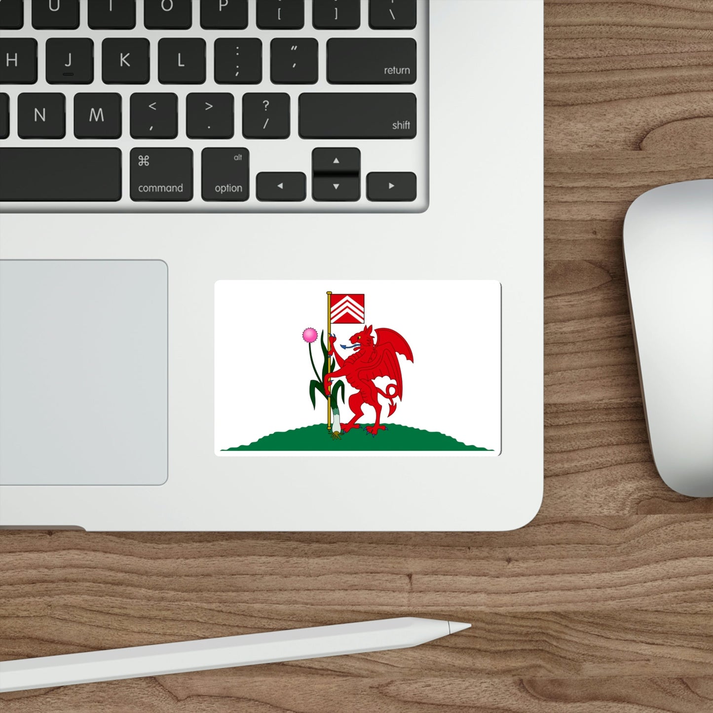 Flag of Cardiff UK STICKER Vinyl Die-Cut Decal-The Sticker Space