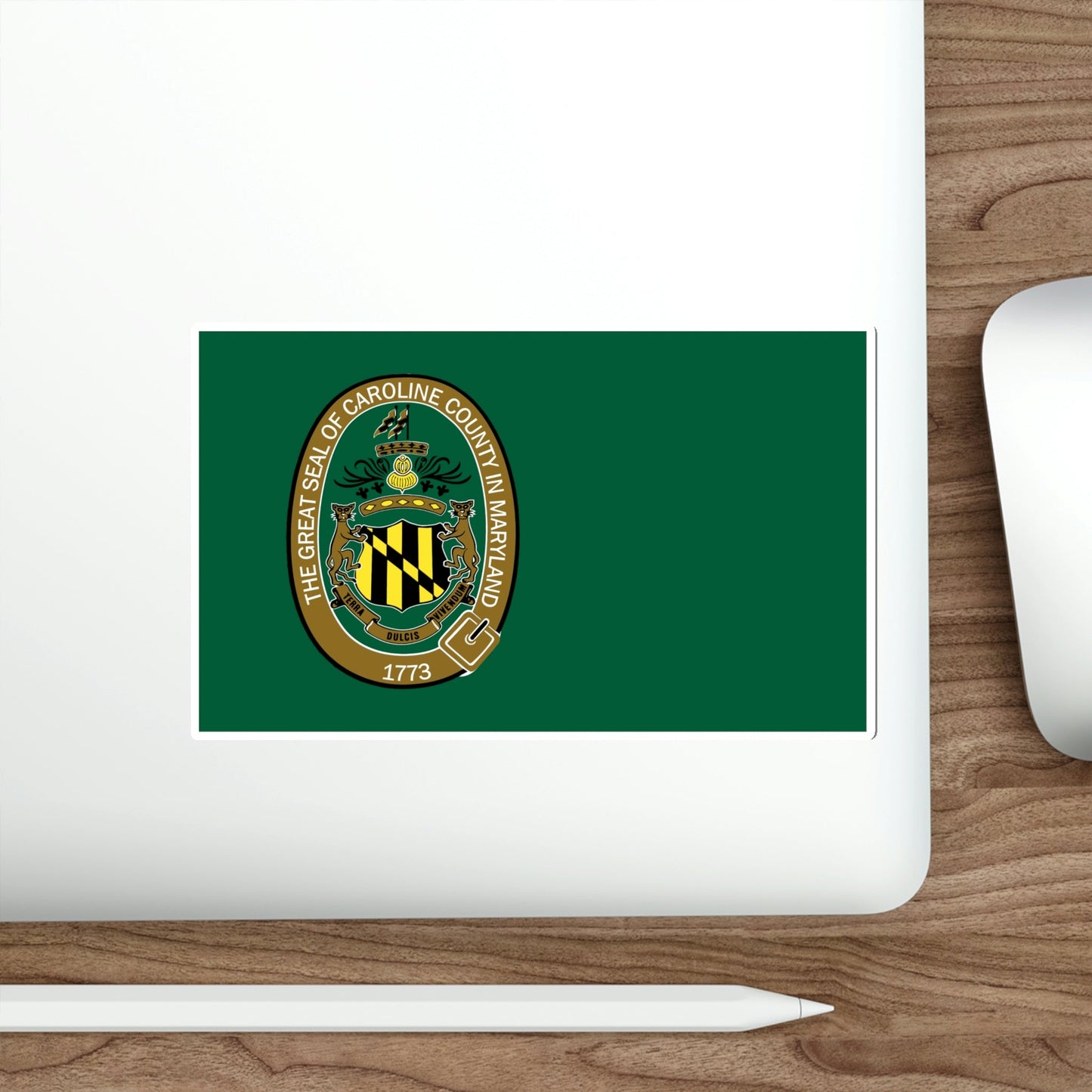 Flag of Caroline County Maryland STICKER Vinyl Die-Cut Decal-The Sticker Space