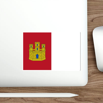 Flag of Castile La Mancha Spain STICKER Vinyl Die-Cut Decal-The Sticker Space