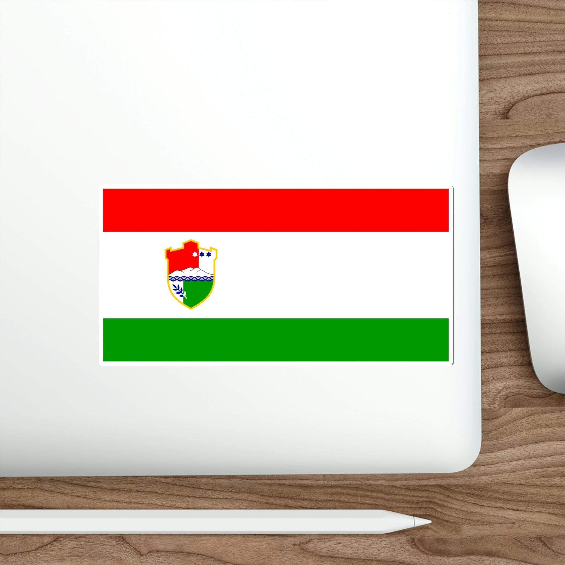 Flag of Central Bosnia Canton Bosnia and Herzegovina STICKER Vinyl Die-Cut Decal-The Sticker Space