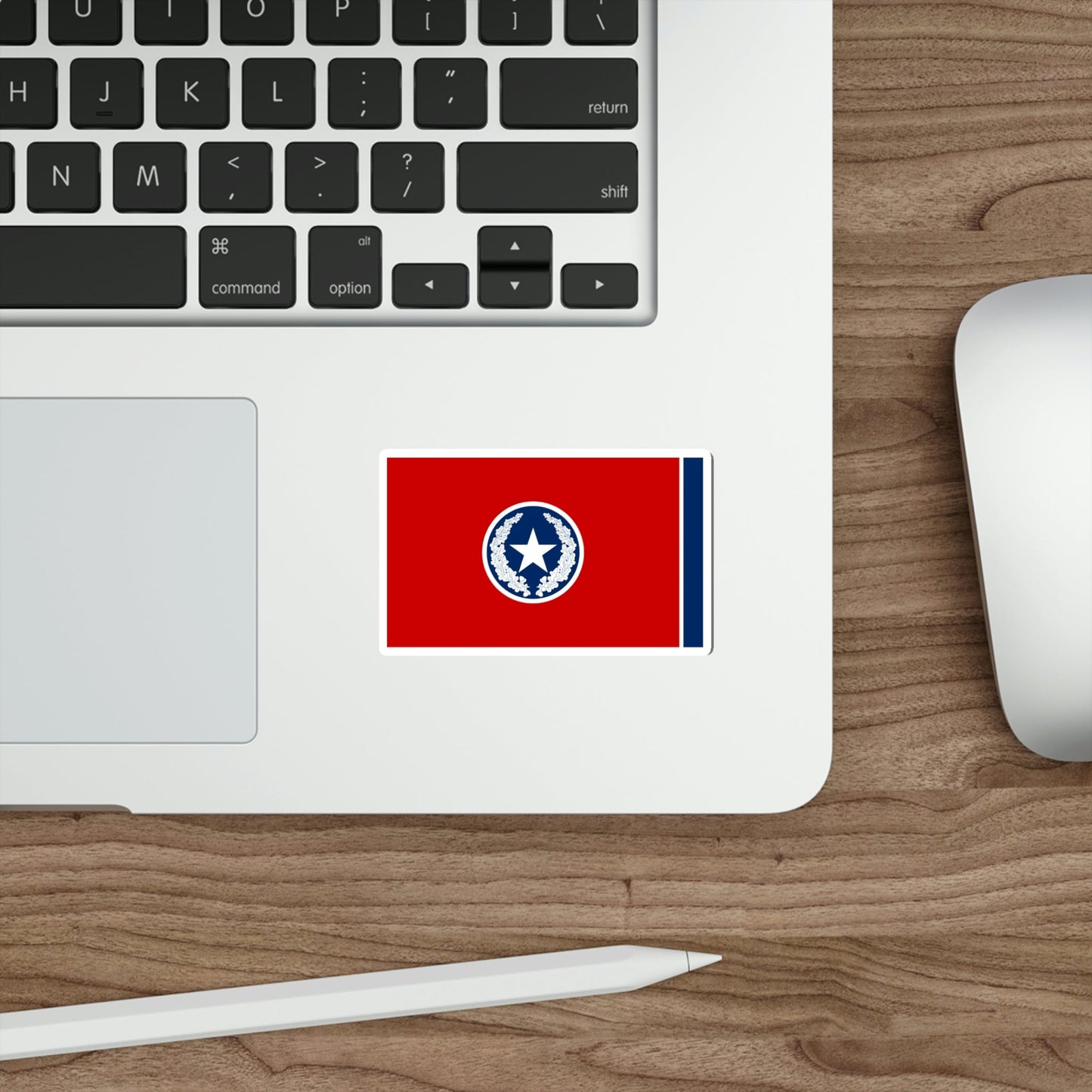 Flag of Chattanooga Tennessee 1923–2012 USA STICKER Vinyl Die-Cut Decal-The Sticker Space