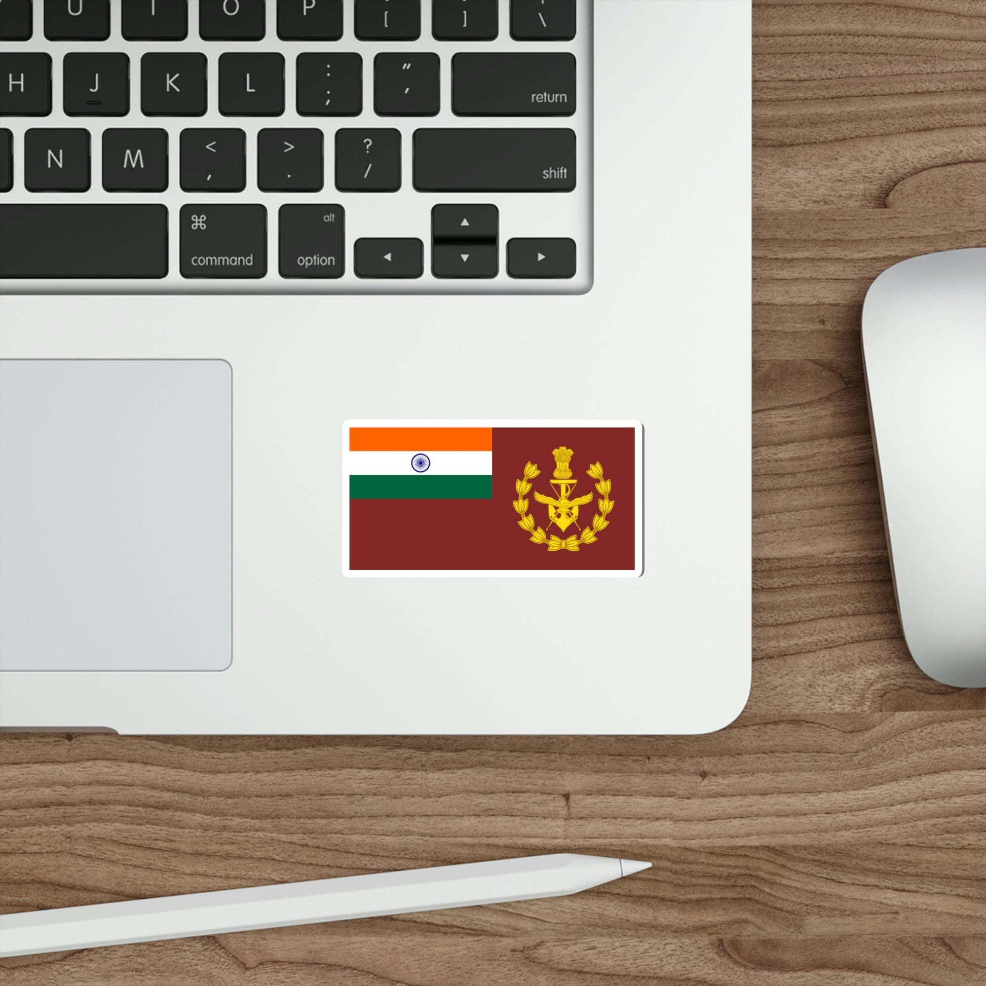 Flag of Chief of Defence Staff (India) STICKER Vinyl Die-Cut Decal-The Sticker Space