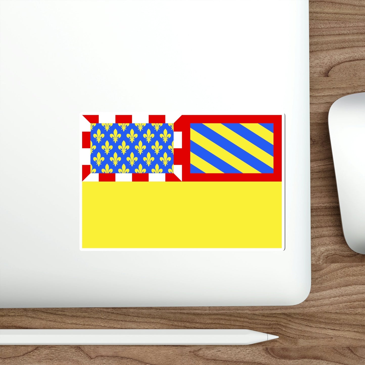 Flag of Côte d'Or France 2 STICKER Vinyl Die-Cut Decal-The Sticker Space