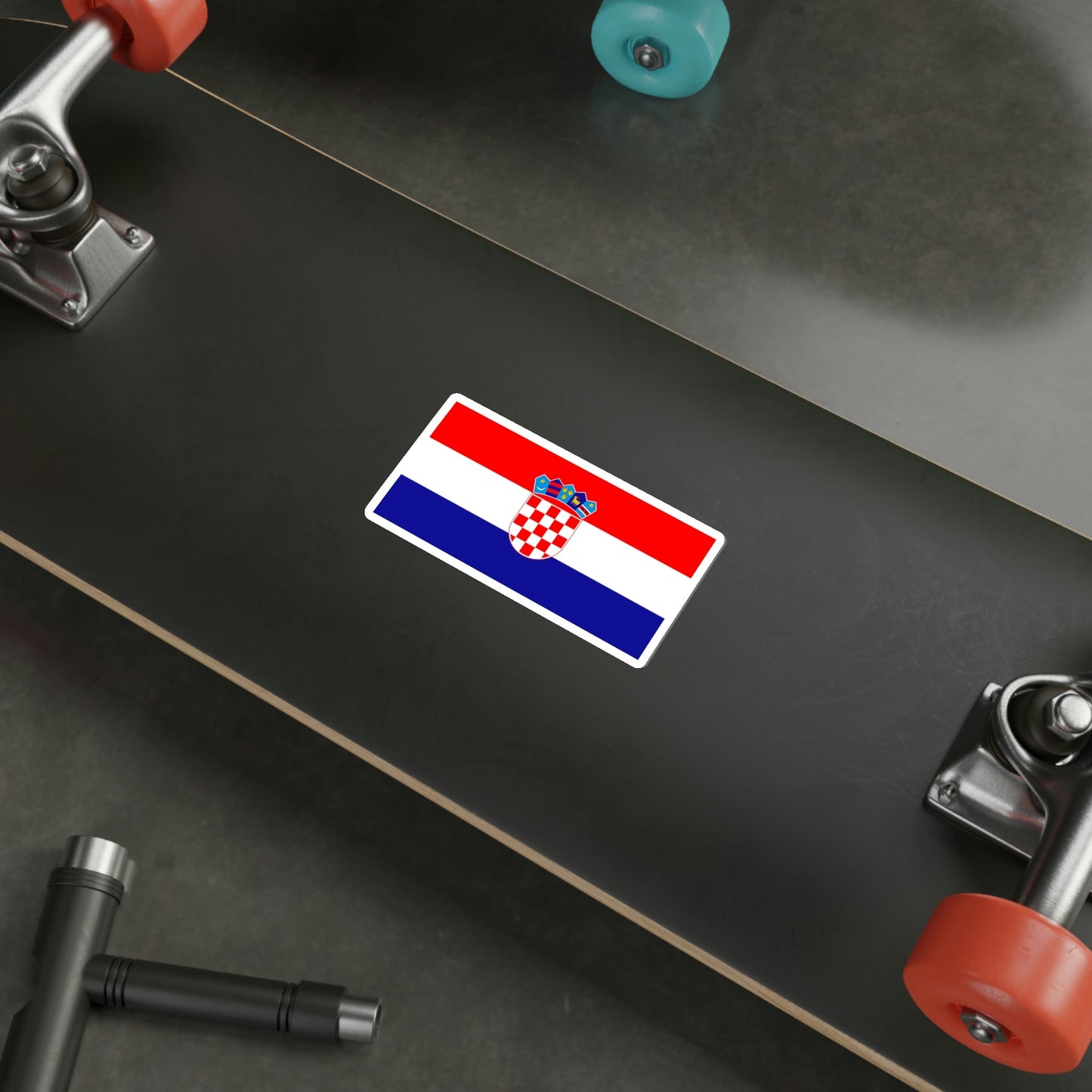 Flag of Croatia STICKER Vinyl Die-Cut Decal-The Sticker Space