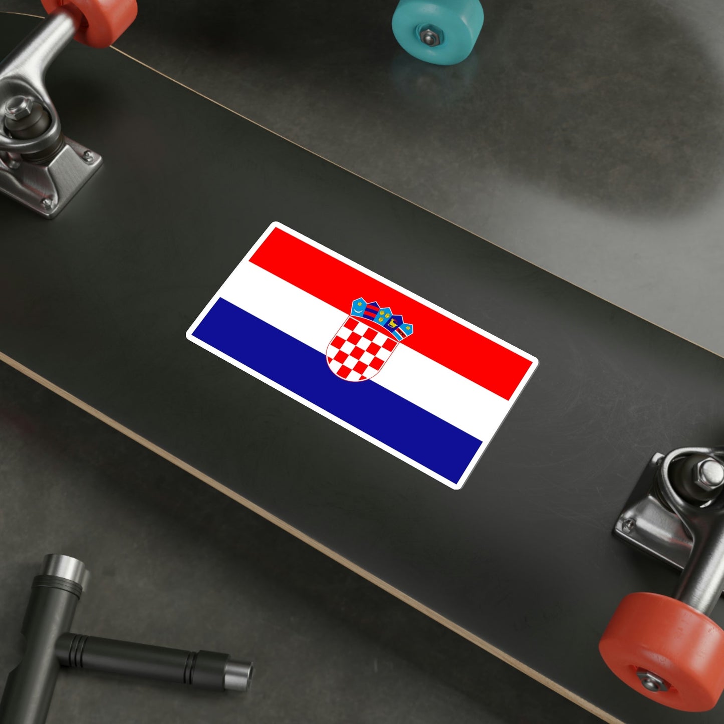 Flag of Croatia STICKER Vinyl Die-Cut Decal-The Sticker Space