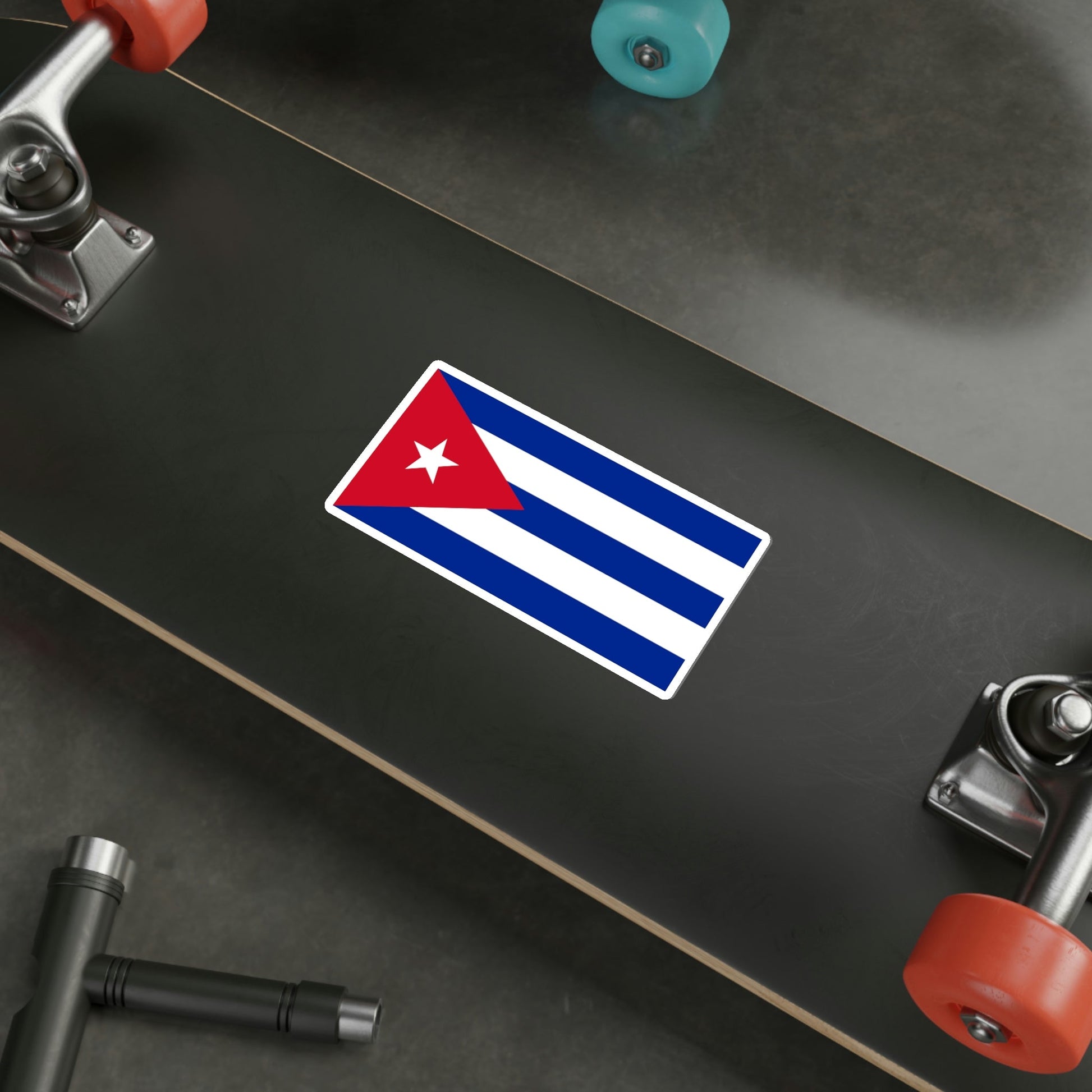 Flag of Cuba STICKER Vinyl Die-Cut Decal-The Sticker Space