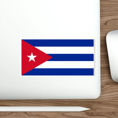 Flag of Cuba STICKER Vinyl Die-Cut Decal-The Sticker Space