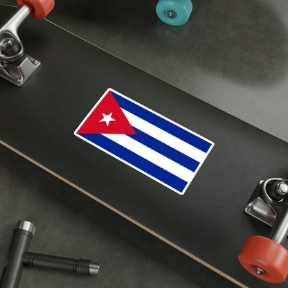 Flag of Cuba STICKER Vinyl Die-Cut Decal-The Sticker Space