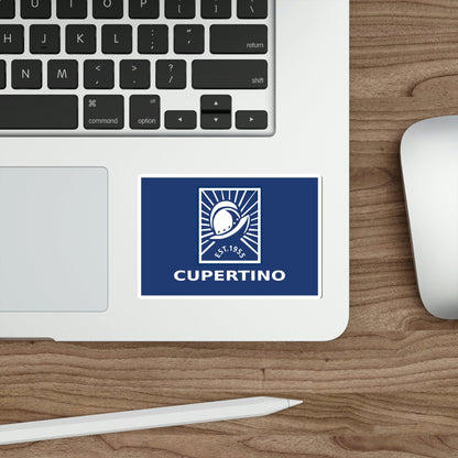 Flag of Cupertino California USA STICKER Vinyl Die-Cut Decal-The Sticker Space