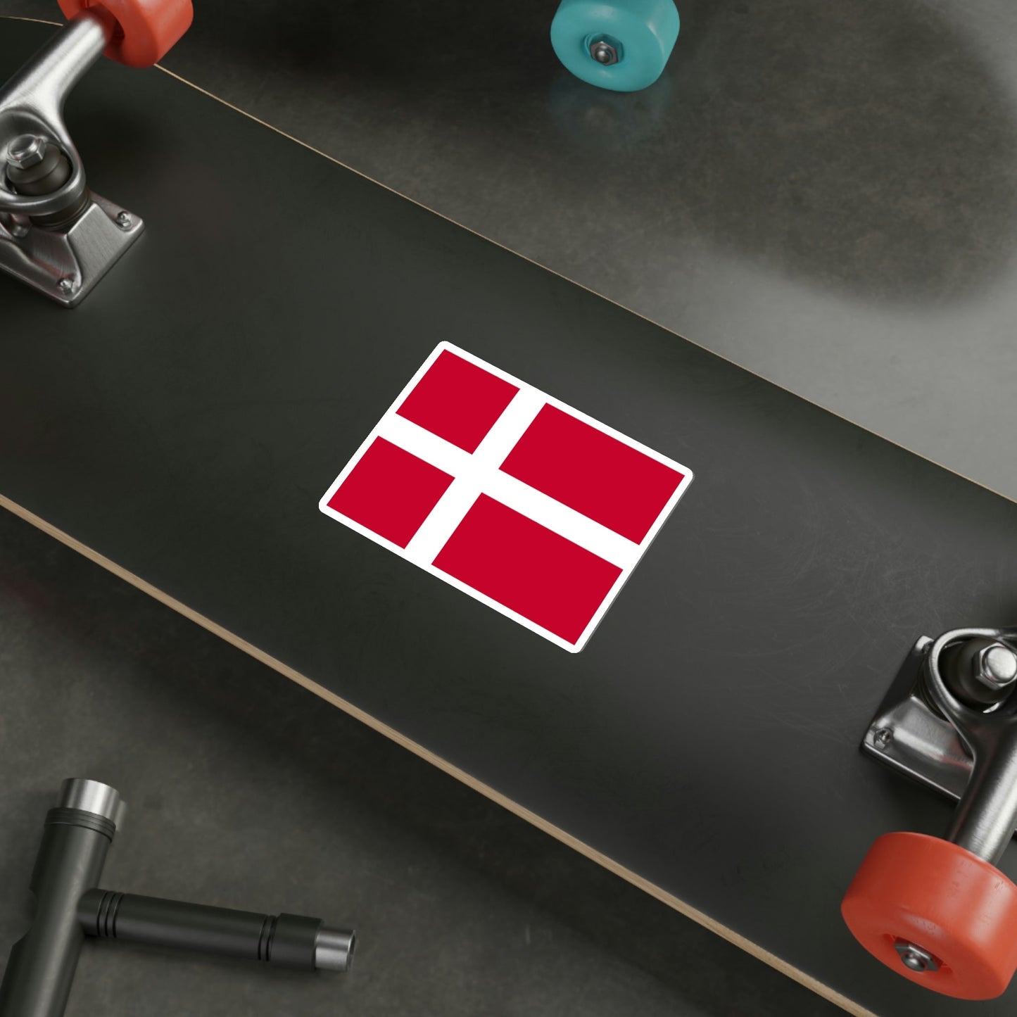 Flag of Denmark STICKER Vinyl Die-Cut Decal-The Sticker Space