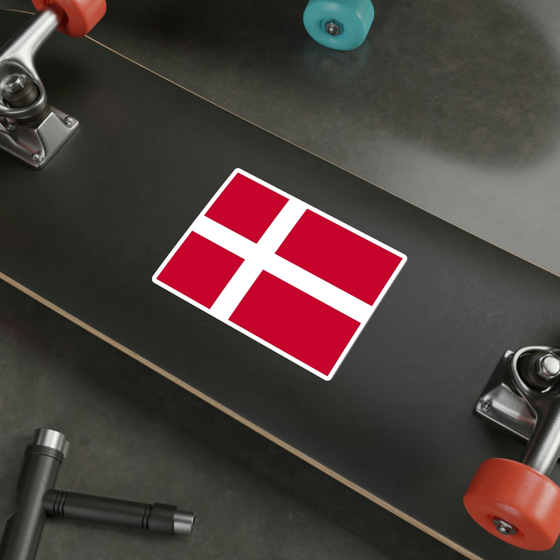 Flag of Denmark STICKER Vinyl Die-Cut Decal-The Sticker Space