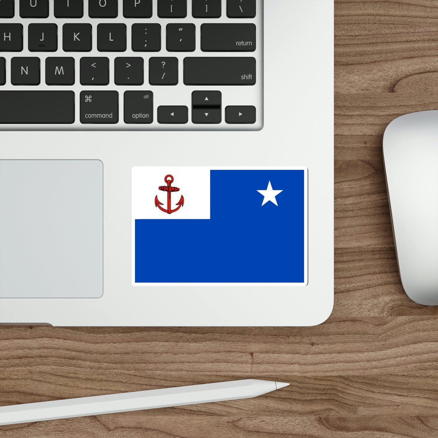 Flag of Deputy Chief of the Revolutionary Navy of Cuba STICKER Vinyl Die-Cut Decal-The Sticker Space