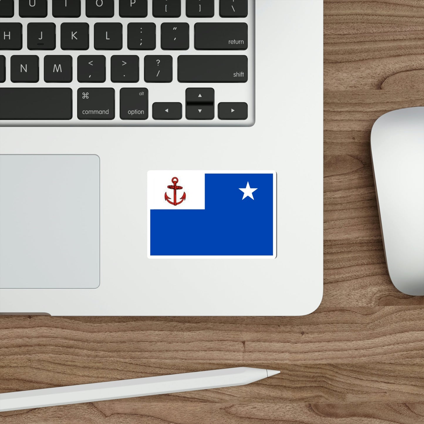 Flag of Deputy Chief of the Revolutionary Navy of Cuba STICKER Vinyl Die-Cut Decal-The Sticker Space