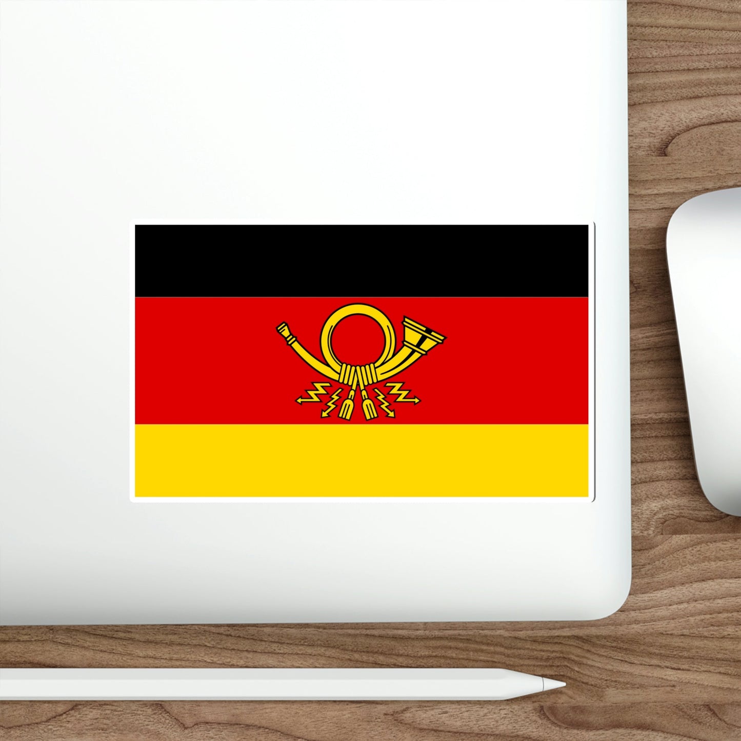 Flag of Deutsche Bundespost Germany STICKER Vinyl Die-Cut Decal-The Sticker Space