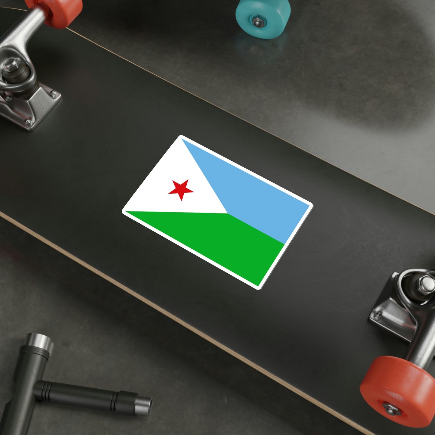 Flag of Djibouti STICKER Vinyl Die-Cut Decal-The Sticker Space