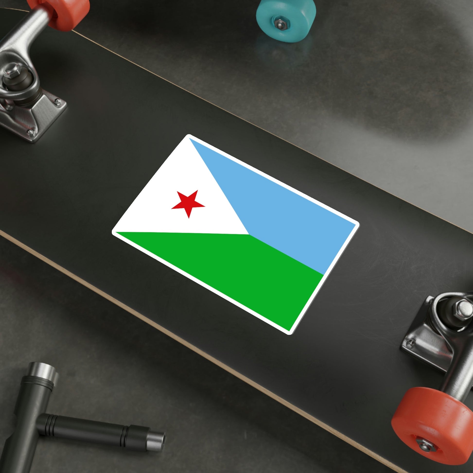 Flag of Djibouti STICKER Vinyl Die-Cut Decal-The Sticker Space