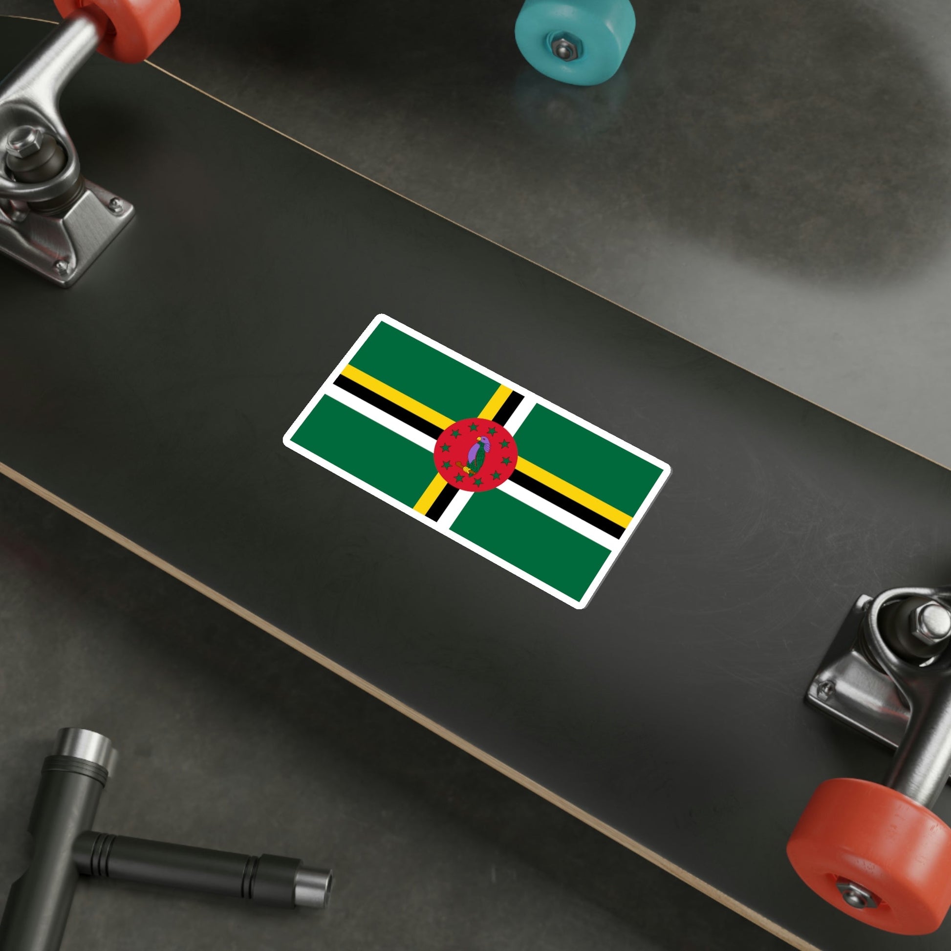 Flag of Dominica STICKER Vinyl Die-Cut Decal-The Sticker Space