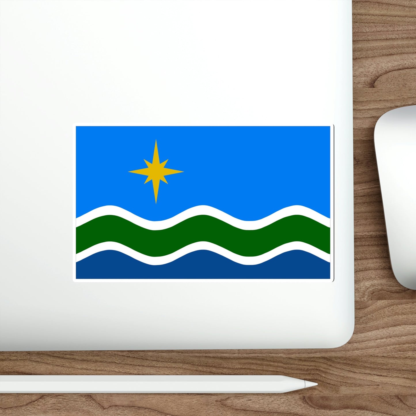 Flag of Duluth Minnesota USA STICKER Vinyl Die-Cut Decal-The Sticker Space