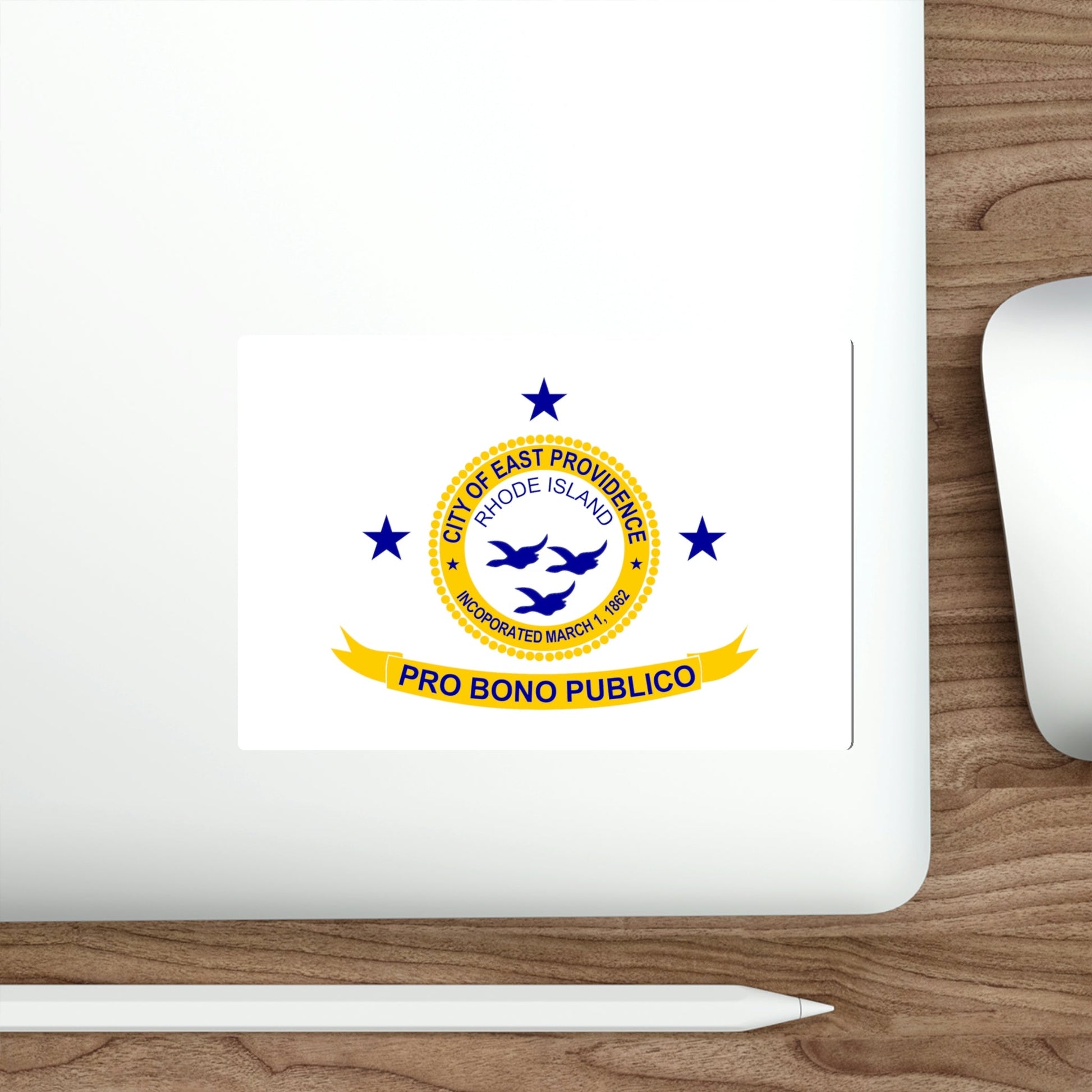 Flag of East Providence Rhode Island USA STICKER Vinyl Die-Cut Decal-The Sticker Space