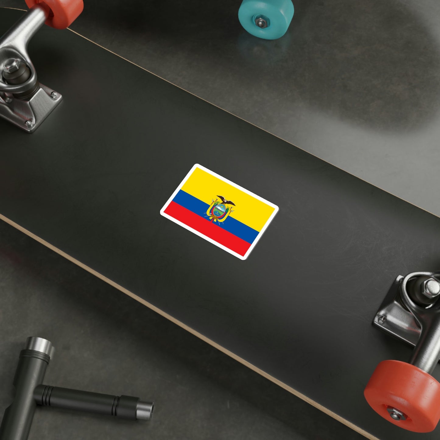 Flag of Ecuador STICKER Vinyl Die-Cut Decal-The Sticker Space