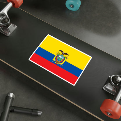 Flag of Ecuador STICKER Vinyl Die-Cut Decal-The Sticker Space