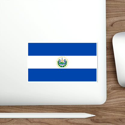 Flag of El Salvador STICKER Vinyl Die-Cut Decal-The Sticker Space