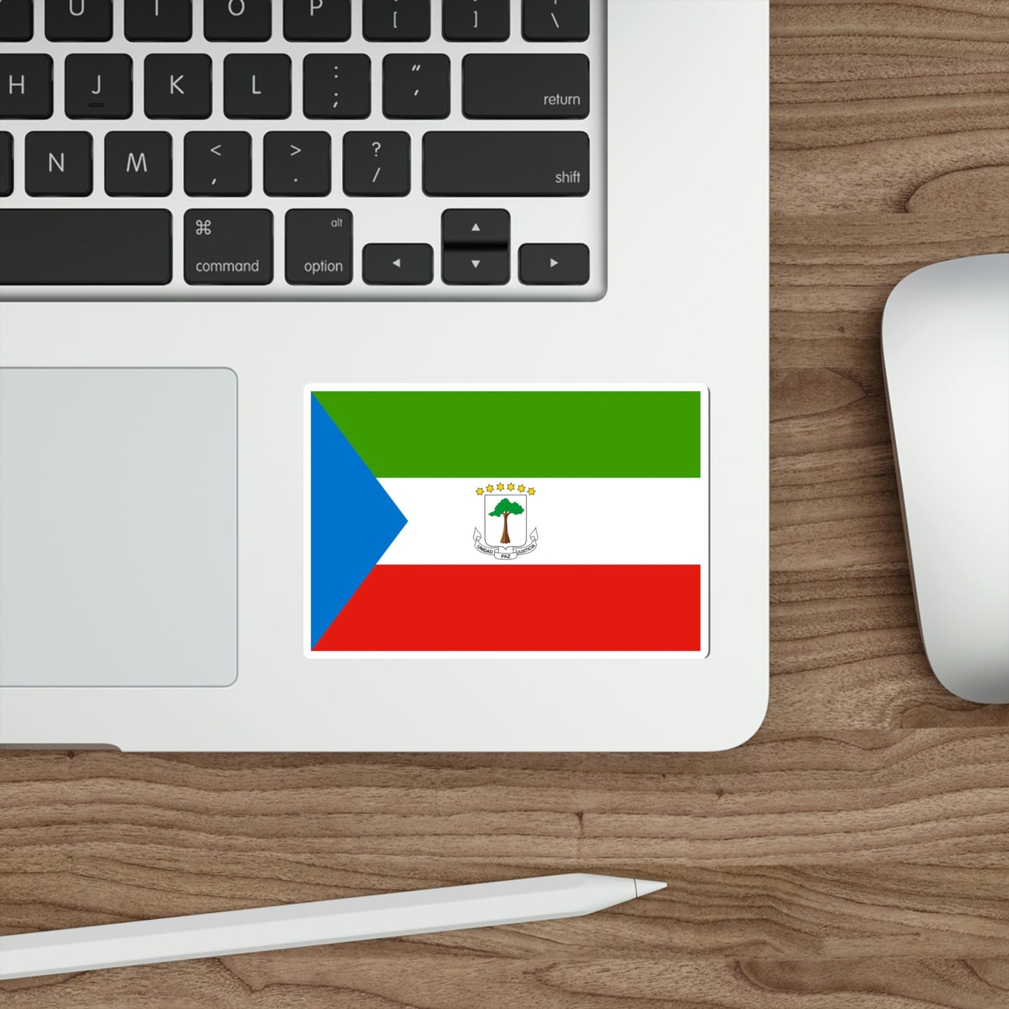 Flag of Equatorial Guinea STICKER Vinyl Die-Cut Decal-The Sticker Space