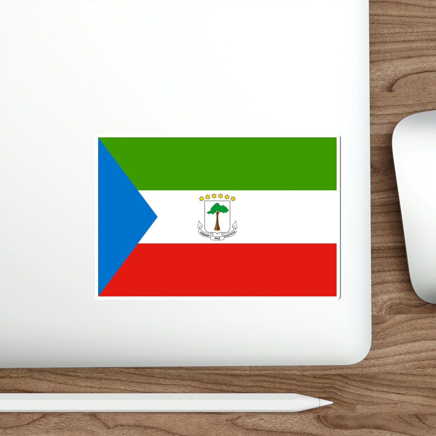 Flag of Equatorial Guinea STICKER Vinyl Die-Cut Decal-The Sticker Space