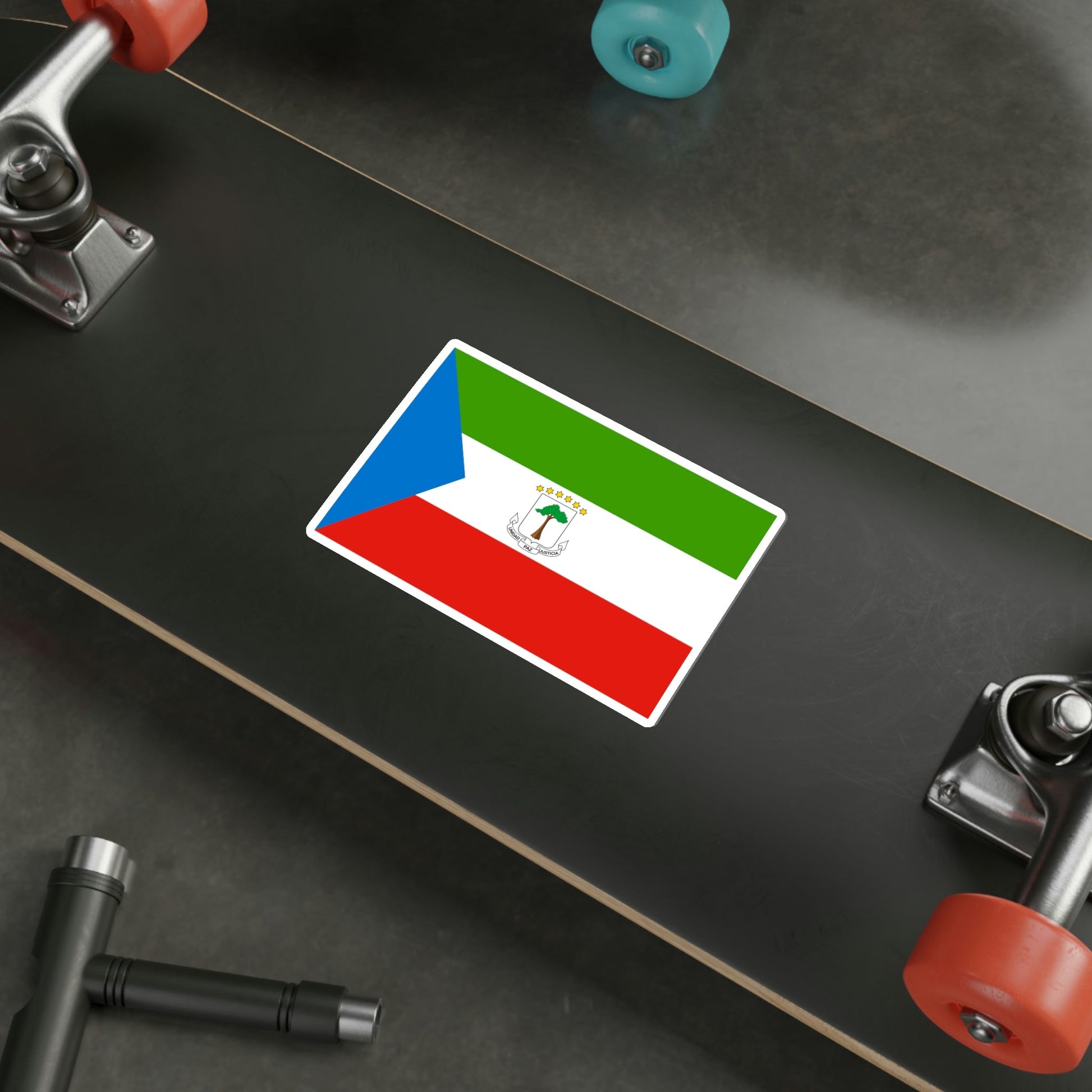 Flag of Equatorial Guinea STICKER Vinyl Die-Cut Decal-The Sticker Space