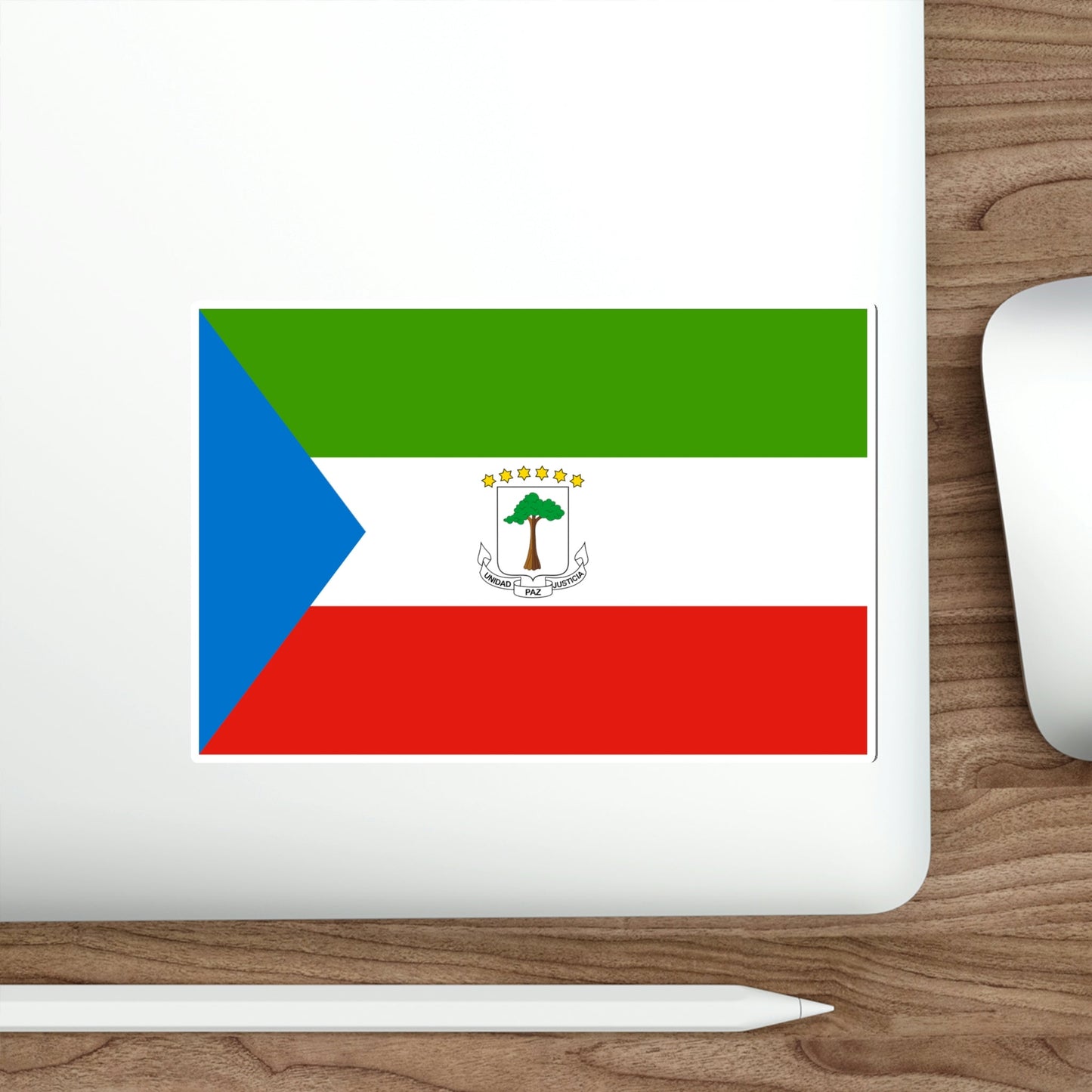 Flag of Equatorial Guinea STICKER Vinyl Die-Cut Decal-The Sticker Space