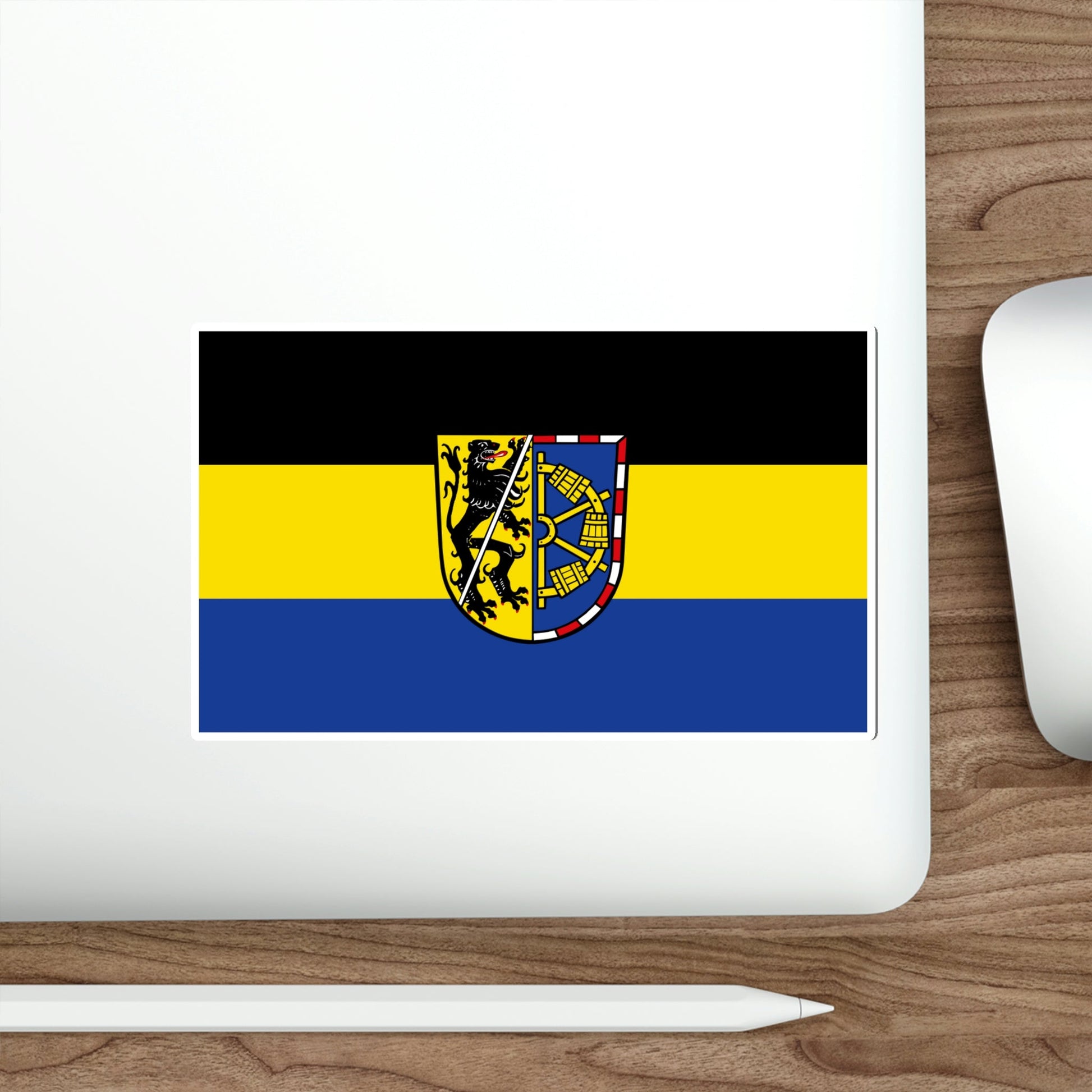 Flag of Erlangen Höchstadt Germany STICKER Vinyl Die-Cut Decal-The Sticker Space