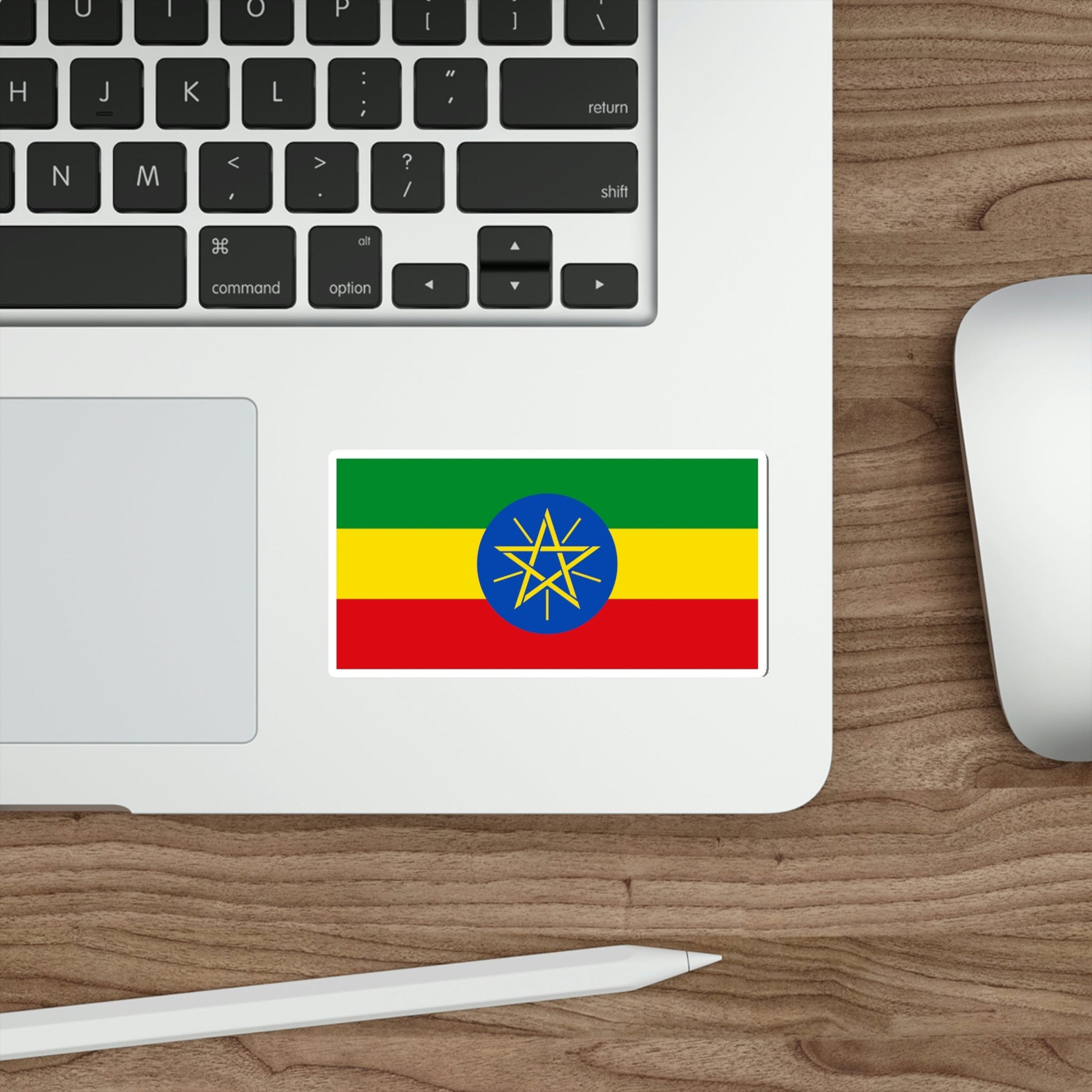 Flag of Ethiopia STICKER Vinyl Die-Cut Decal-The Sticker Space