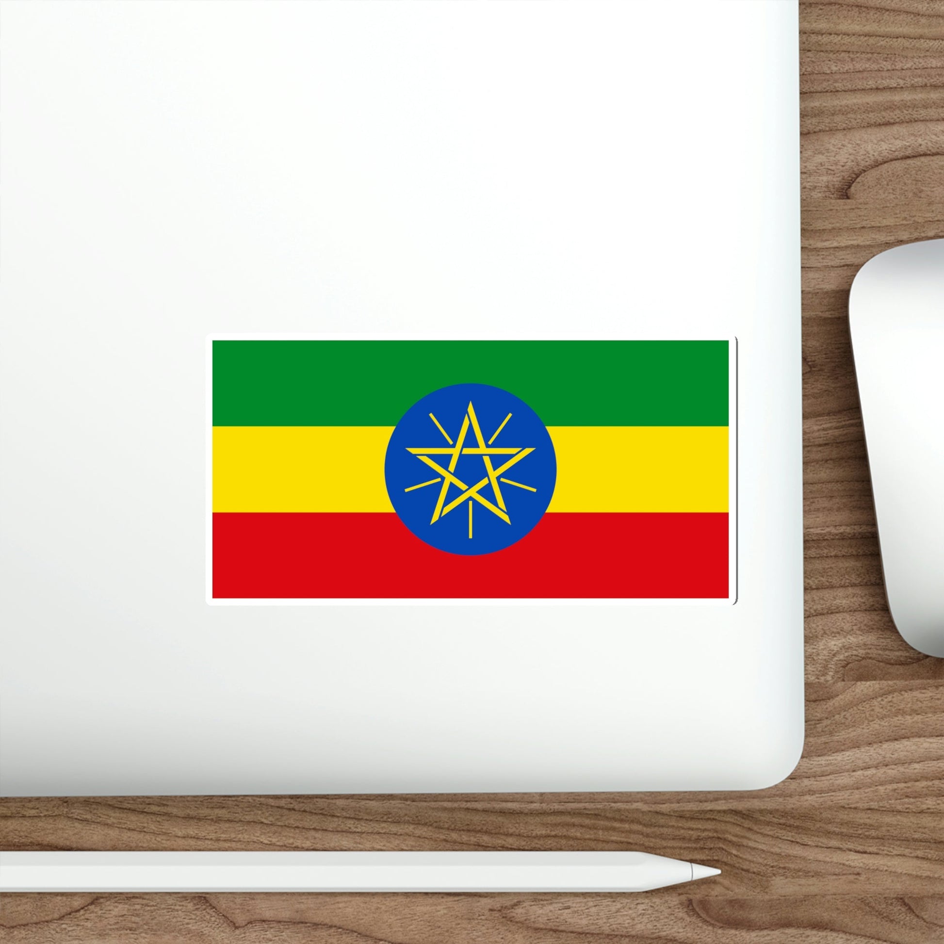 Flag of Ethiopia STICKER Vinyl Die-Cut Decal-The Sticker Space