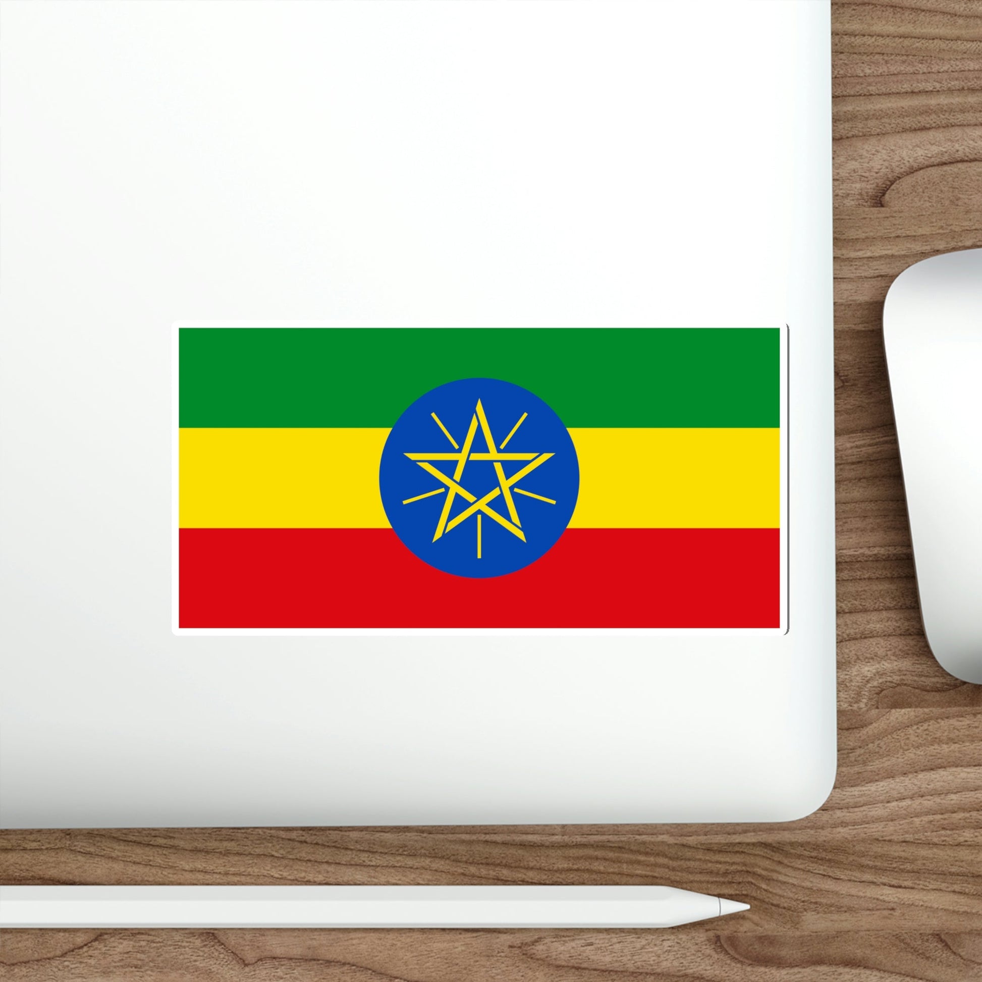 Flag of Ethiopia STICKER Vinyl Die-Cut Decal-The Sticker Space