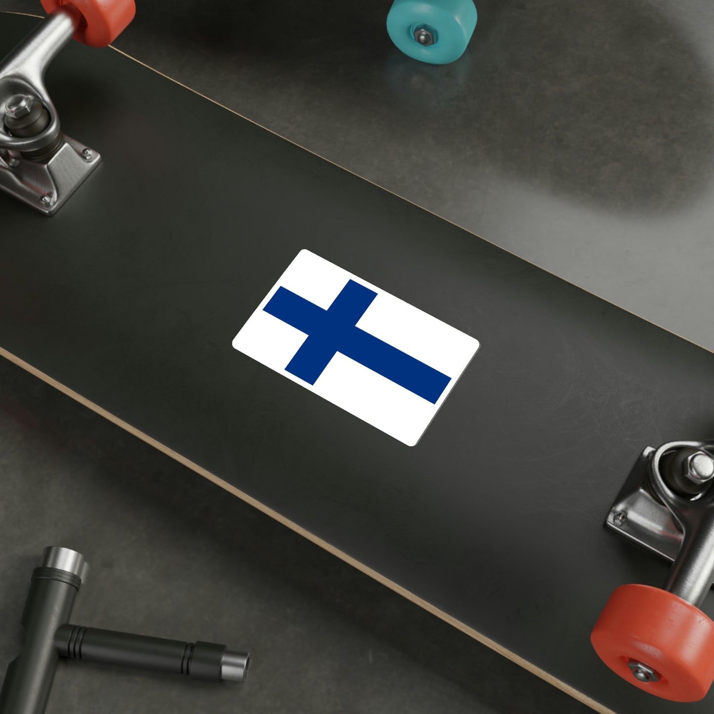 Flag of Finland STICKER Vinyl Die-Cut Decal-The Sticker Space