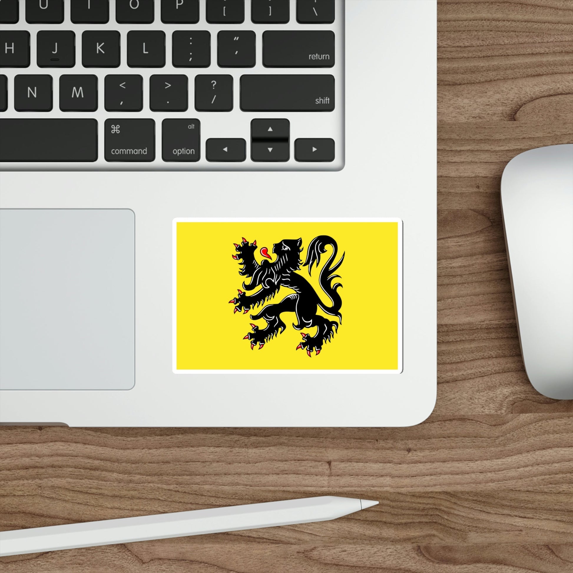 Flag of Flanders STICKER Vinyl Die-Cut Decal-The Sticker Space