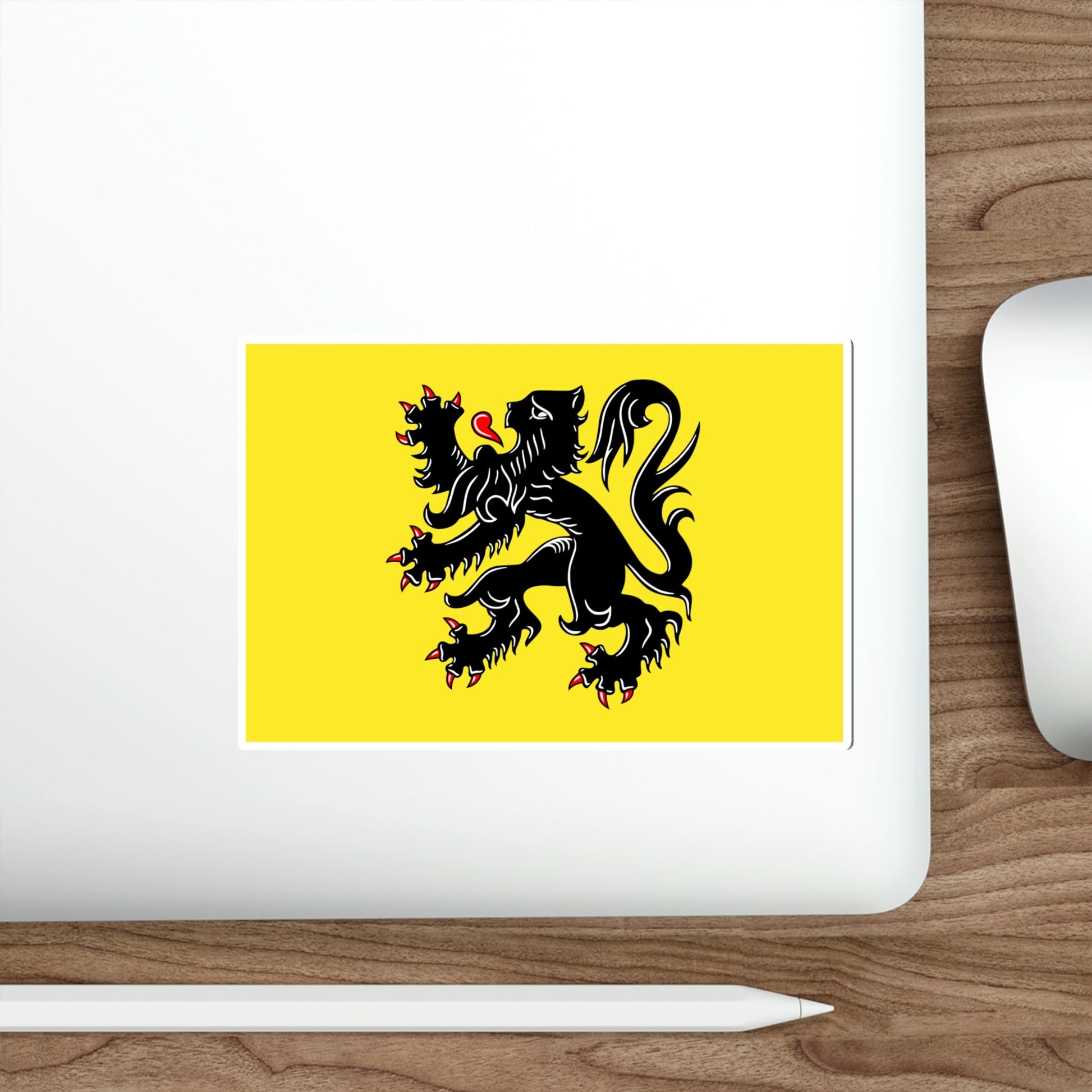 Flag of Flanders STICKER Vinyl Die-Cut Decal-The Sticker Space