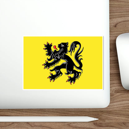 Flag of Flanders STICKER Vinyl Die-Cut Decal-The Sticker Space