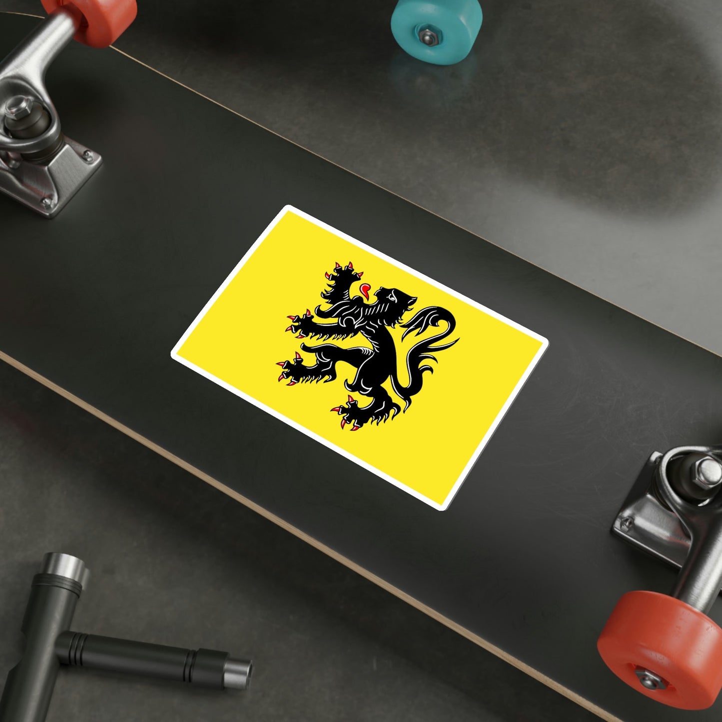 Flag of Flanders STICKER Vinyl Die-Cut Decal-The Sticker Space