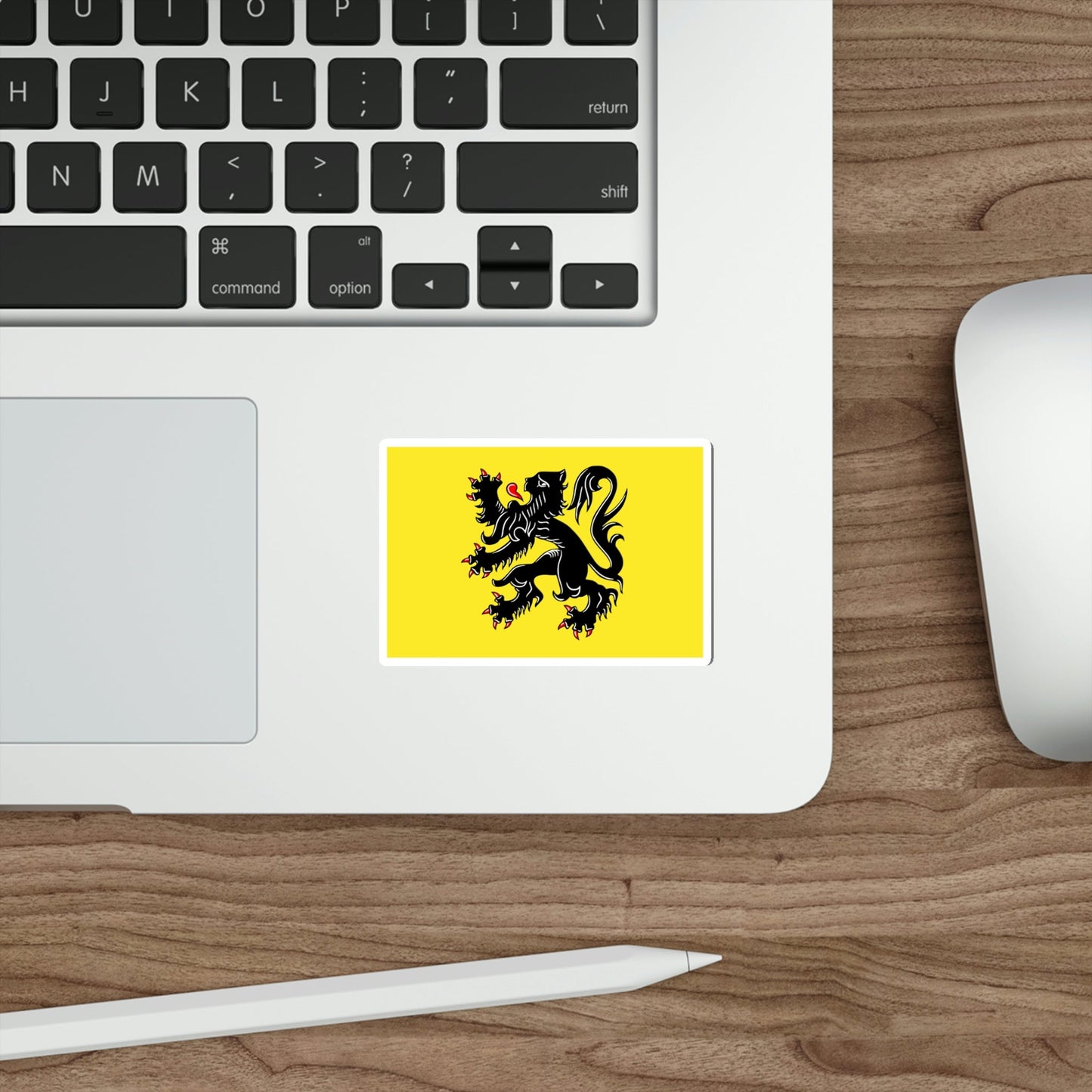 Flag of Flanders the Flemish Community and the Flemish Region Belgium STICKER Vinyl Die-Cut Decal-The Sticker Space