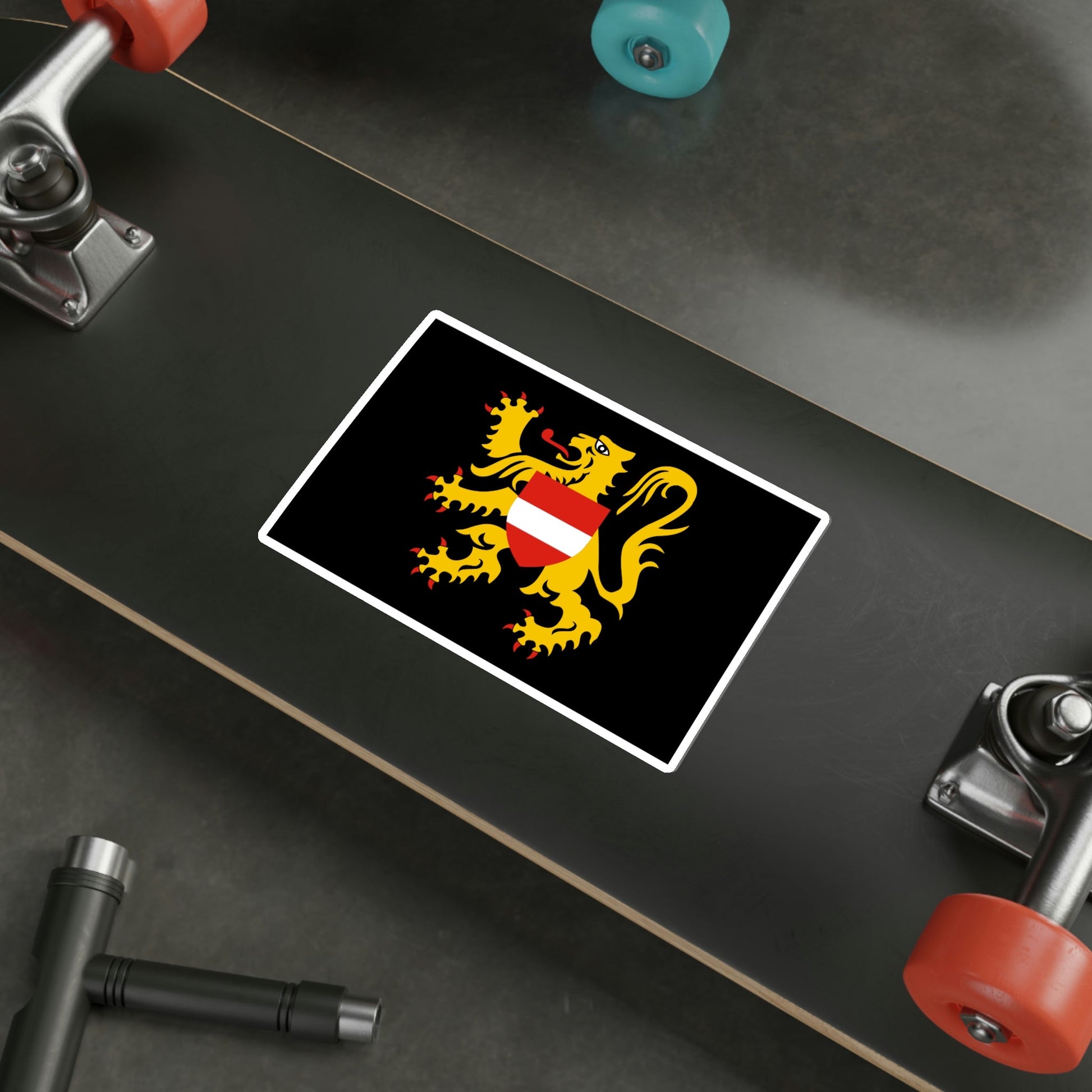 Flag of Flemish Brabant Belgium STICKER Vinyl Die-Cut Decal-The Sticker Space