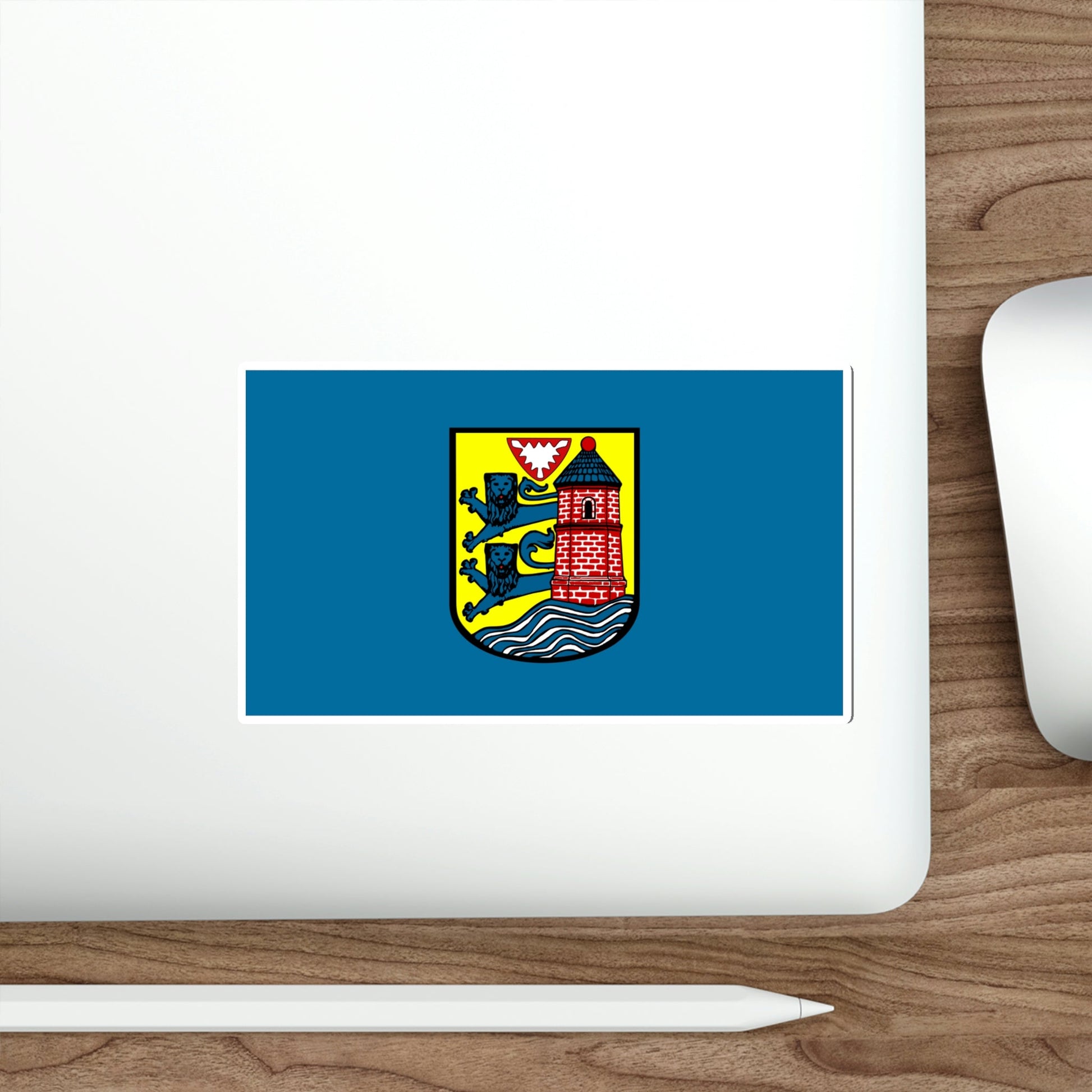 Flag of Flensburg Germany STICKER Vinyl Die-Cut Decal-The Sticker Space