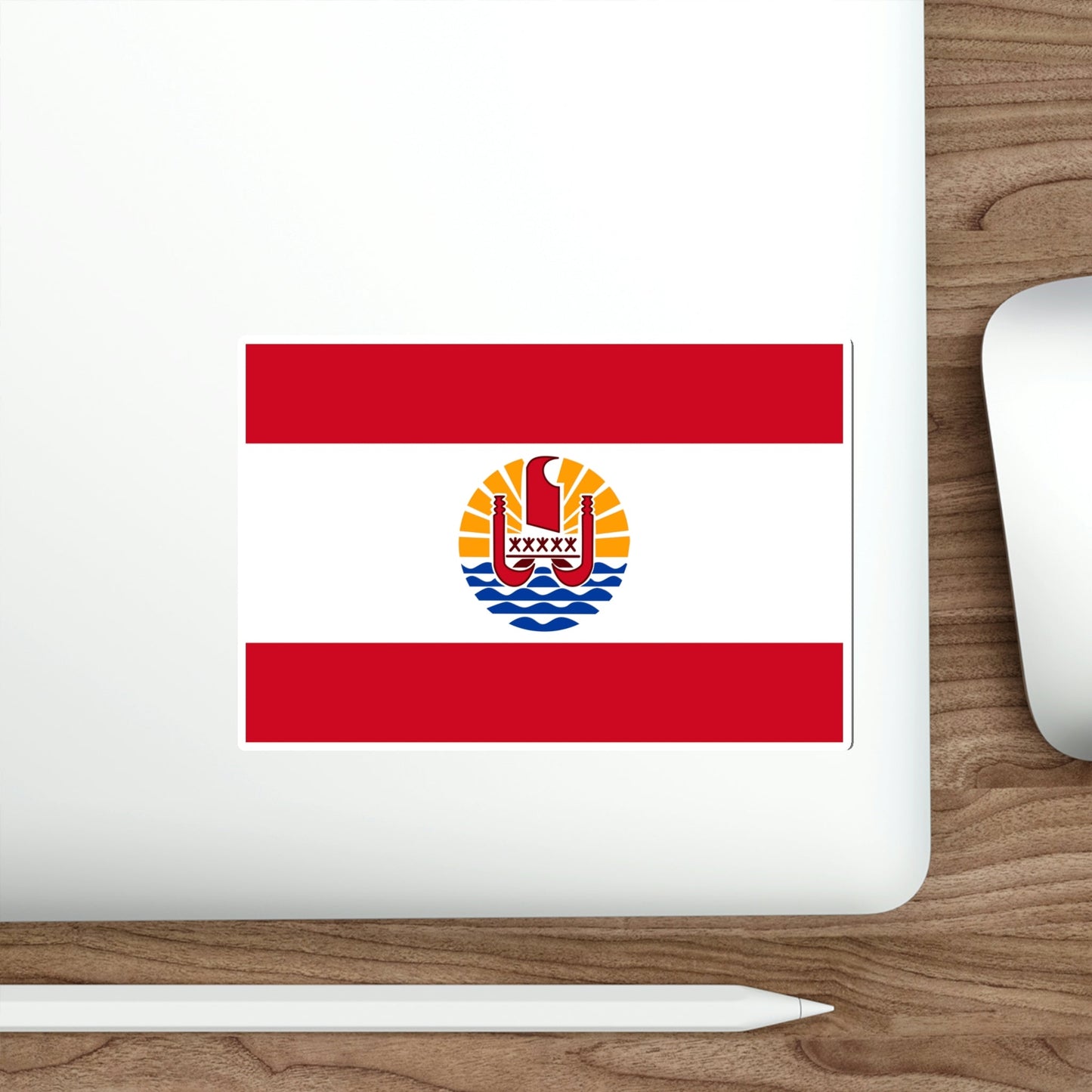 Flag of French Polynesia STICKER Vinyl Die-Cut Decal-The Sticker Space