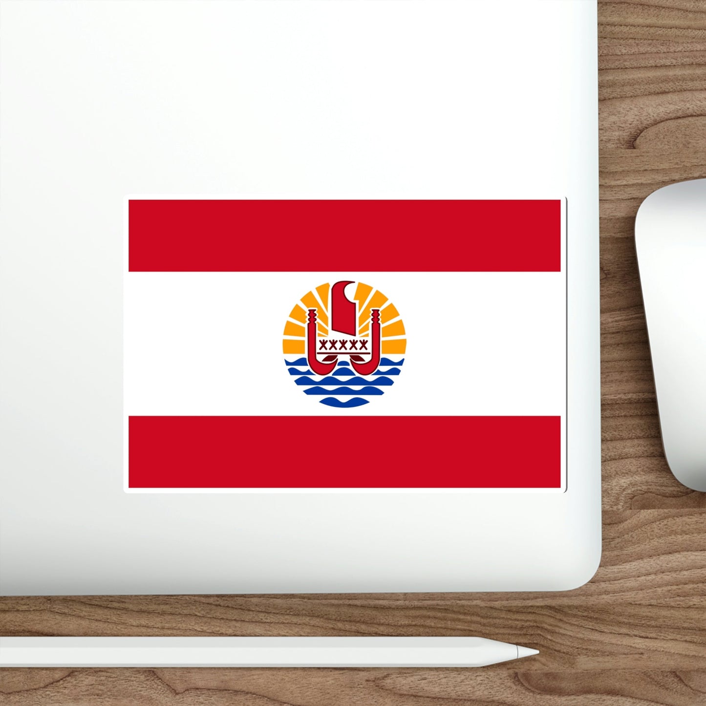 Flag of French Polynesia STICKER Vinyl Die-Cut Decal-The Sticker Space