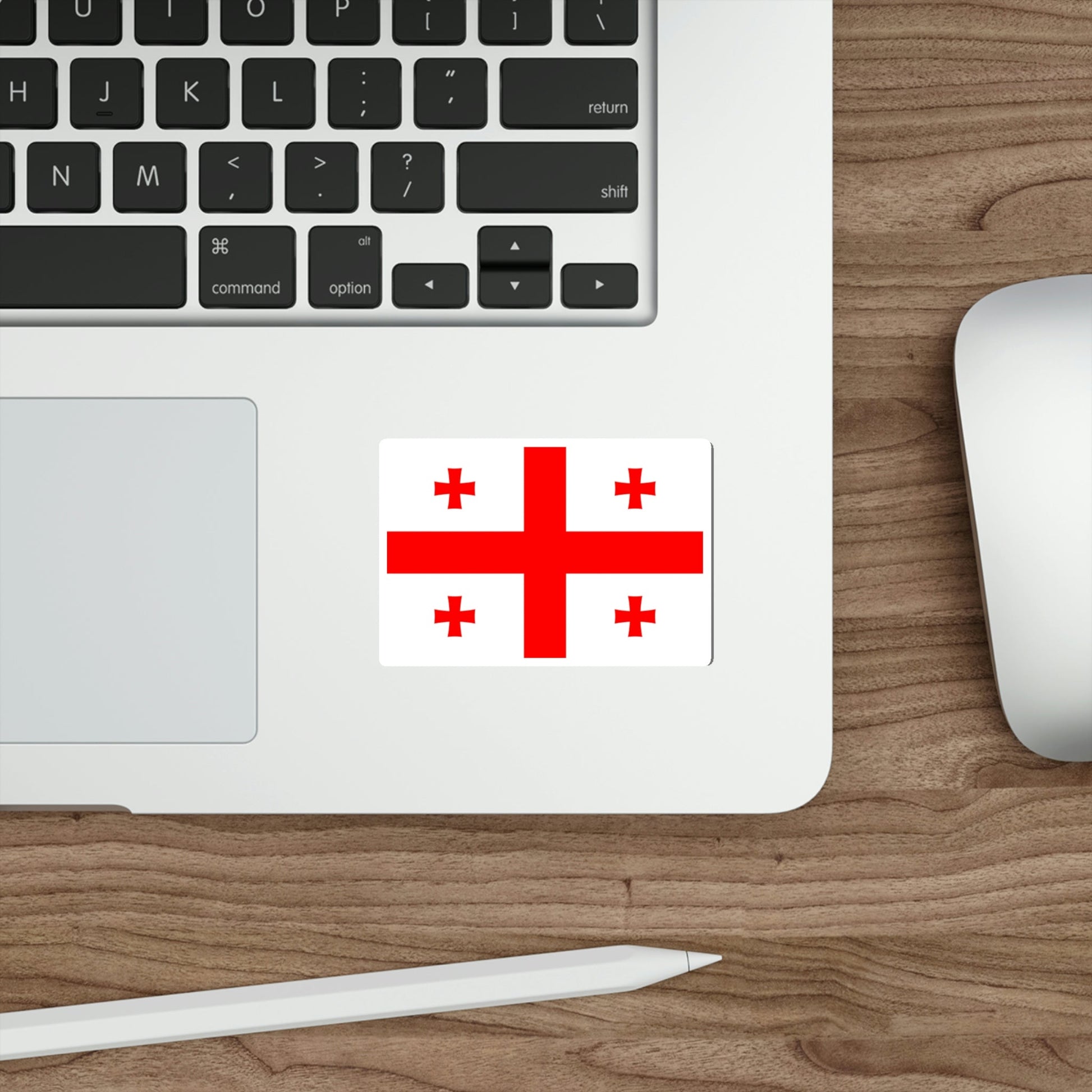 Flag of Georgia STICKER Vinyl Die-Cut Decal-The Sticker Space