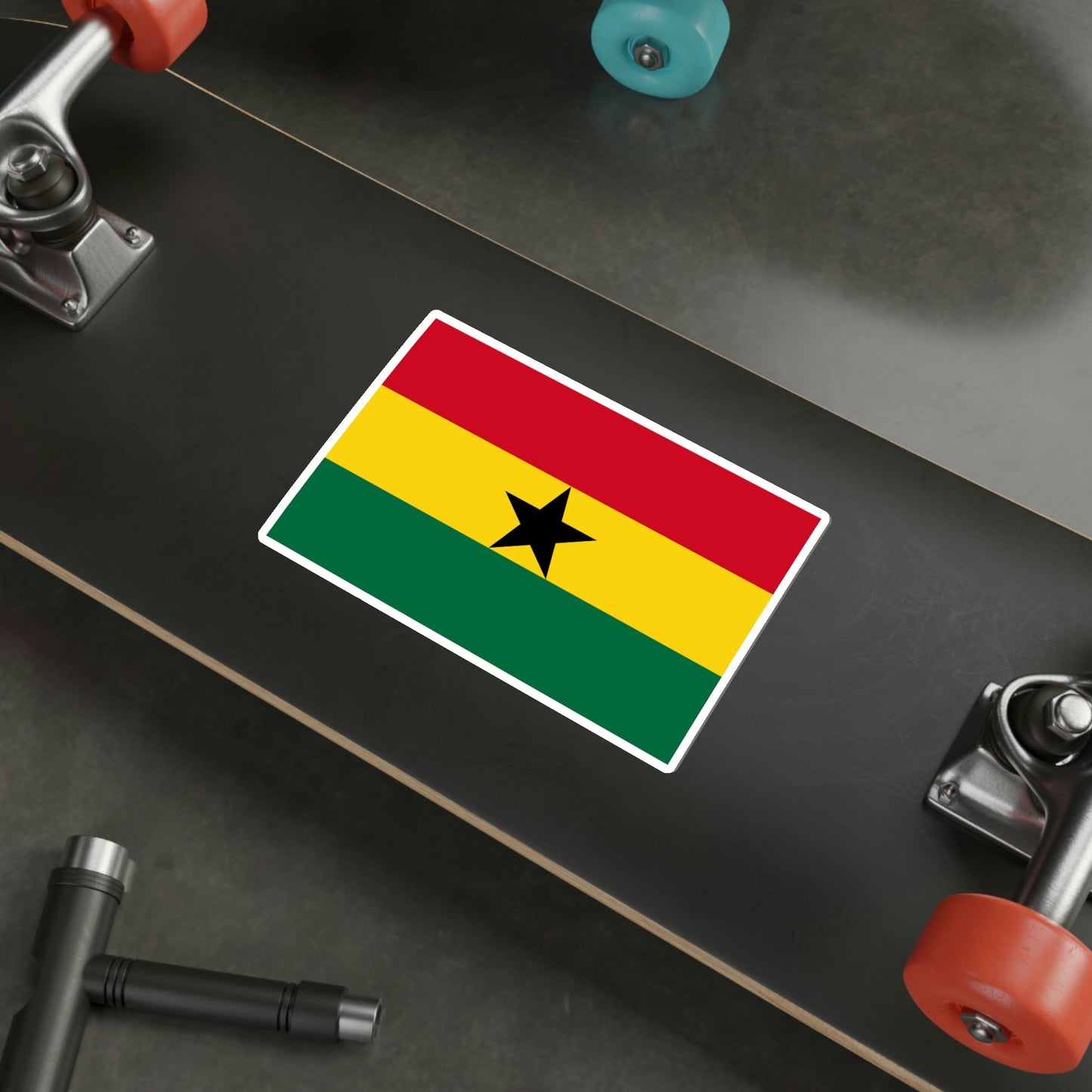 Flag of Ghana STICKER Vinyl Die-Cut Decal-The Sticker Space