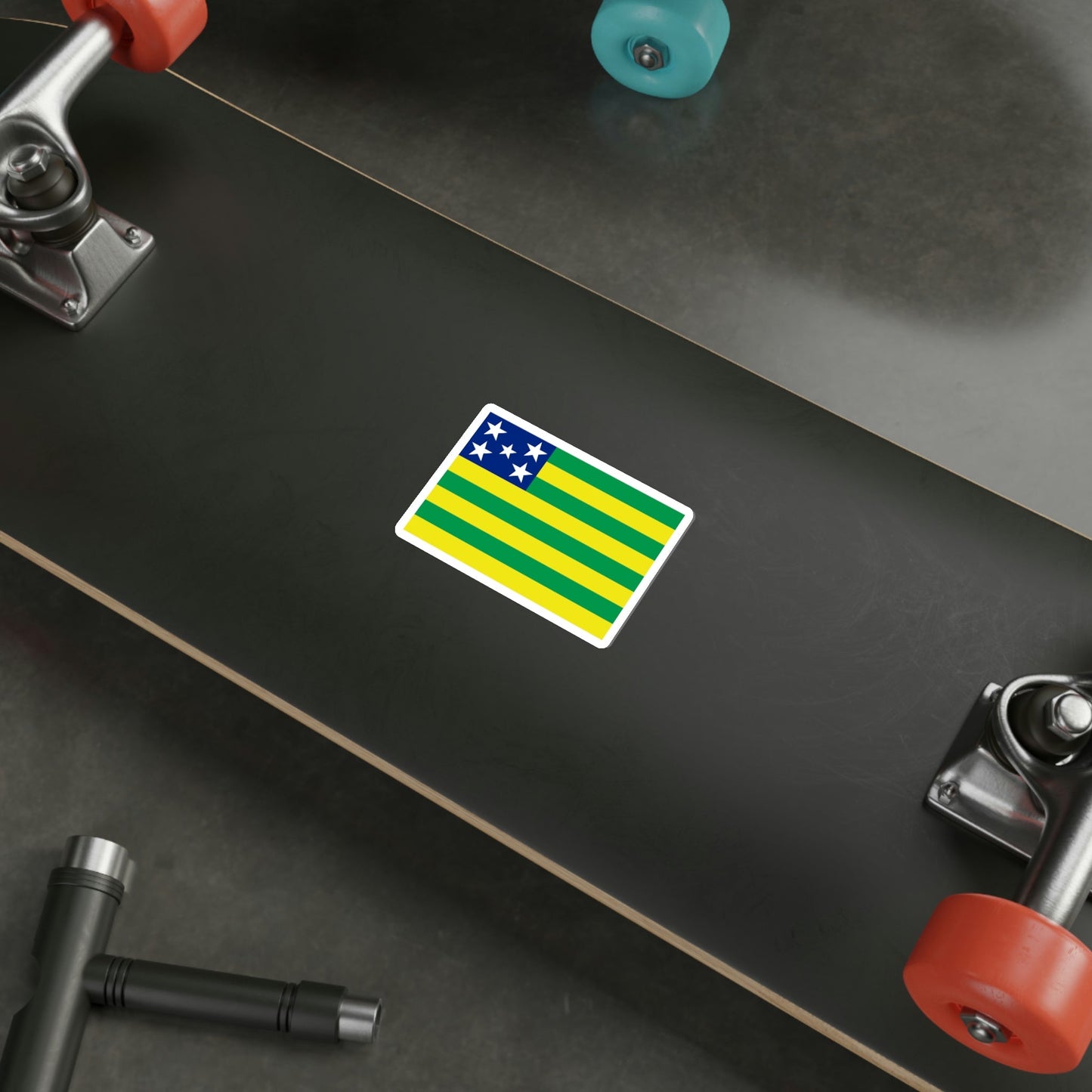 Flag of Goiás Brazil STICKER Vinyl Die-Cut Decal-The Sticker Space