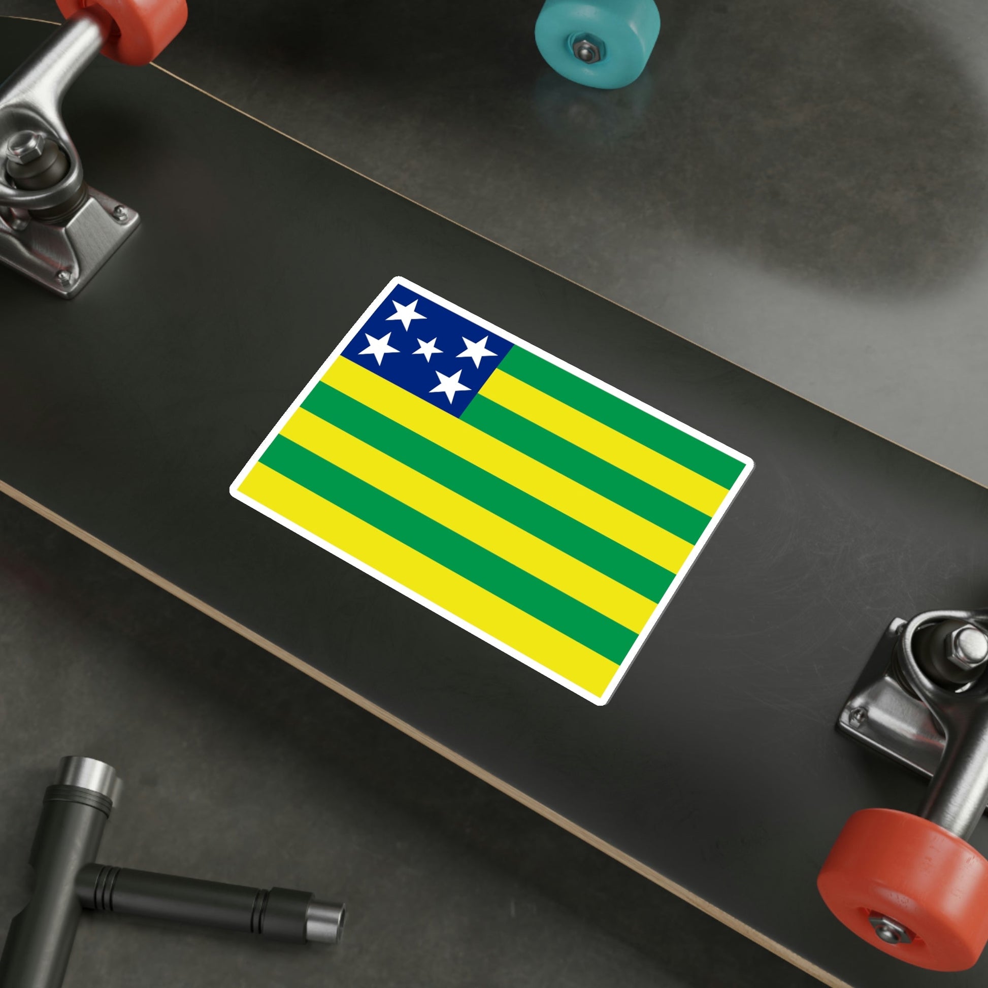 Flag of Goiás Brazil STICKER Vinyl Die-Cut Decal-The Sticker Space