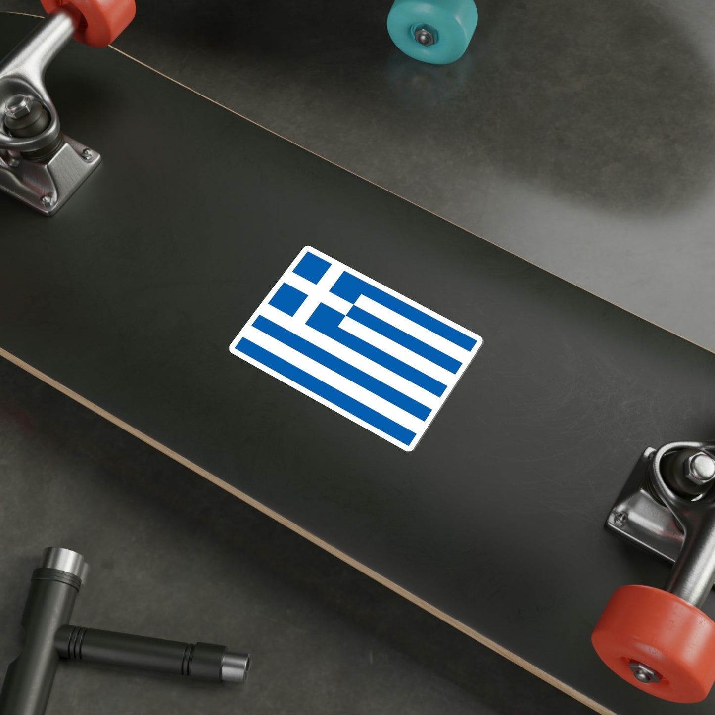 Flag of Greece STICKER Vinyl Die-Cut Decal-The Sticker Space